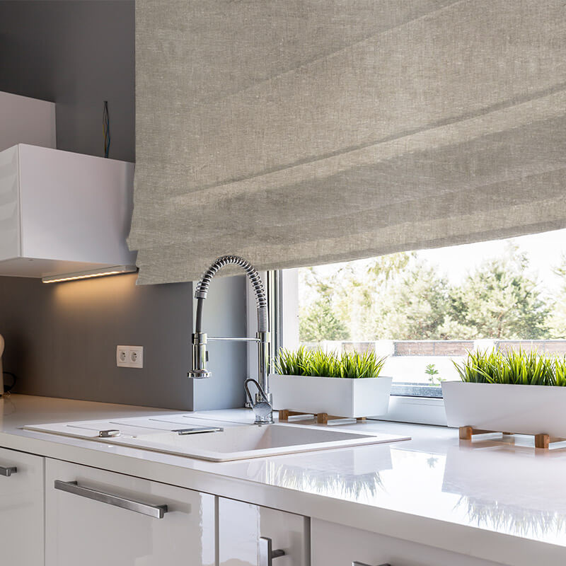 Erosion Limestone Nature Inspired Design Quality Roman Blinds NZ