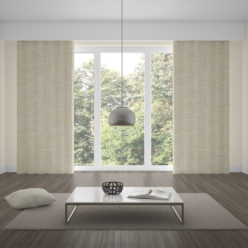 Envoy 2 Angora Linen Look Blackout Curtains