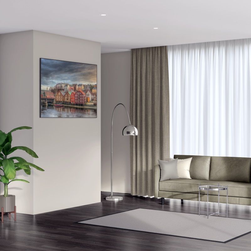 Bonny Ash Plain Fabric Curtains for Sale