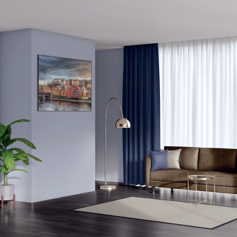 Bonny Midnight Plain Fabric Curtains for Sale