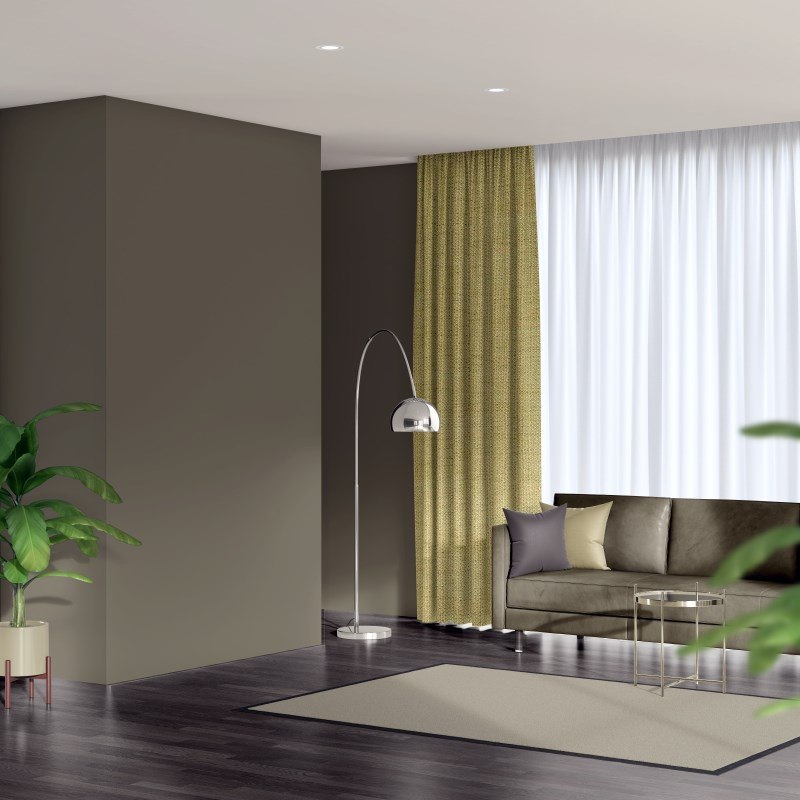 Envoy 2 Pear Linen Look Thermal Curtains