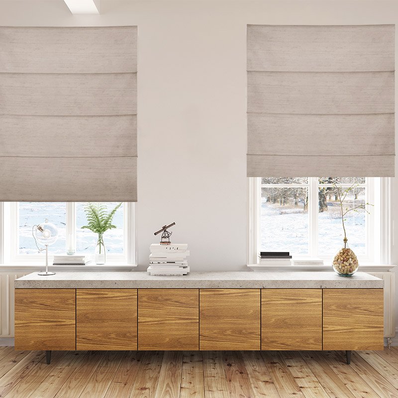 roman blinds luxe beige