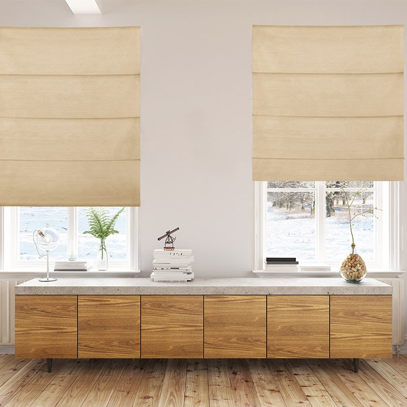 roman blinds luxe corn