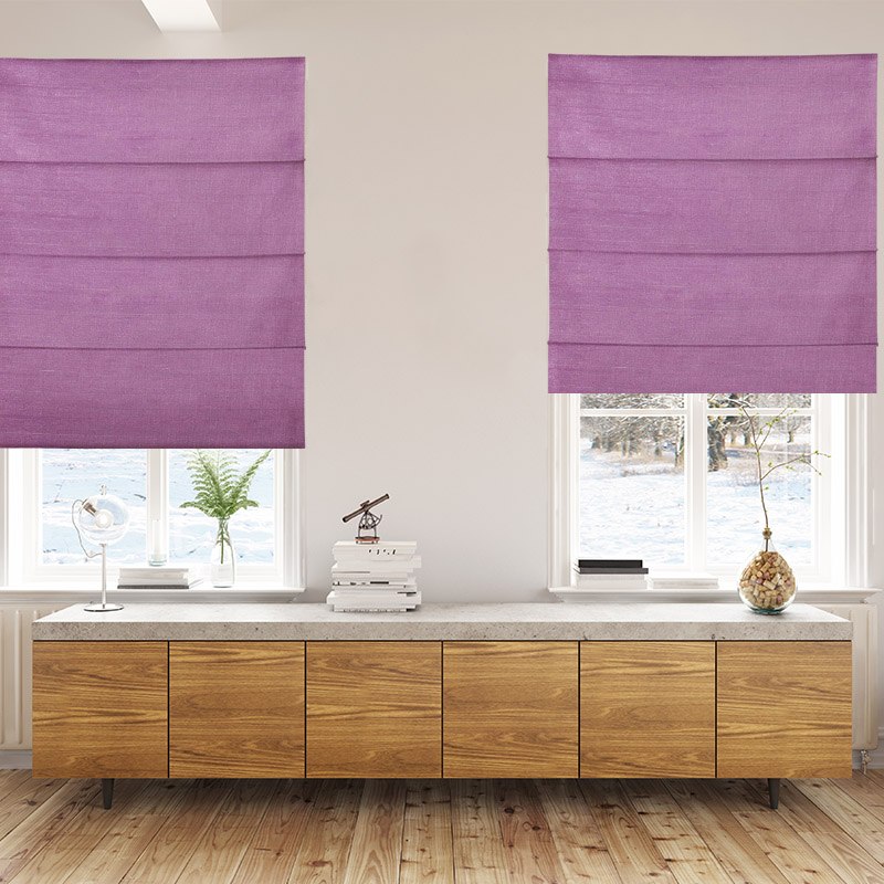 roman blinds luxe crocus