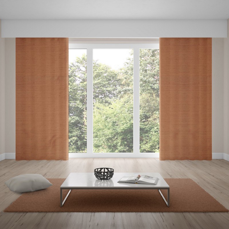 blackout curtains luxe terracotta