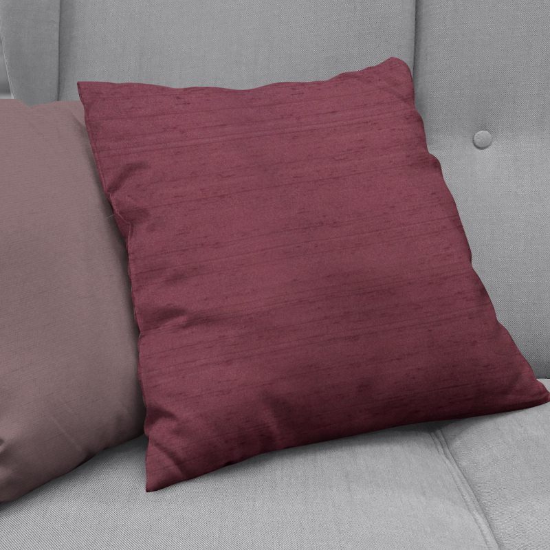 cushions luxe garnet