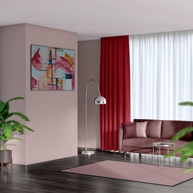 ready made curtains luxe ruby