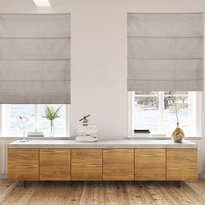 roman blinds luxe earth