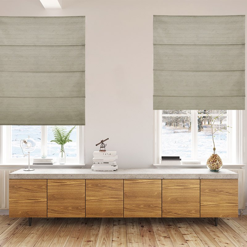 roman blinds luxe leaf