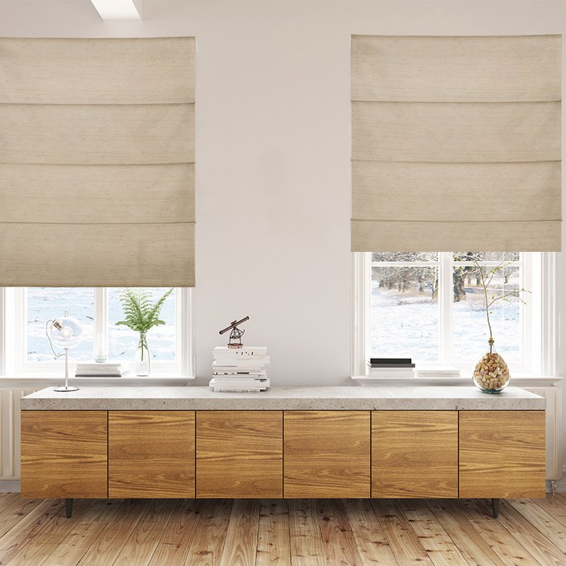 roman blinds luxe pampas