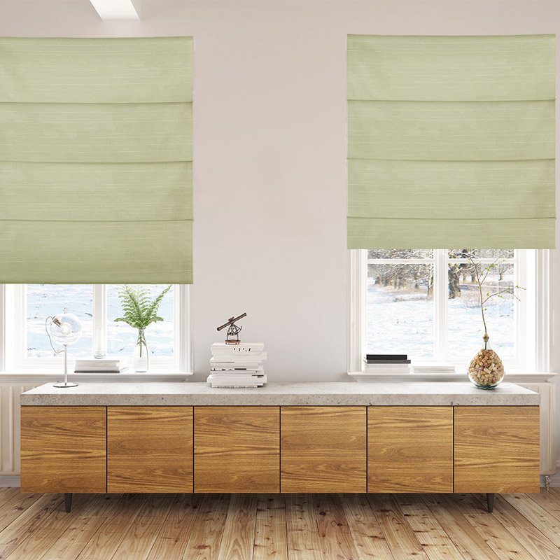 roman blinds luxe pear