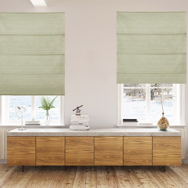 roman blinds luxe pistachio