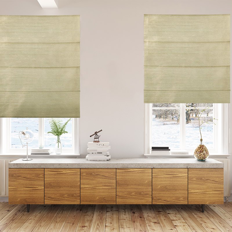 roman blinds luxe putty