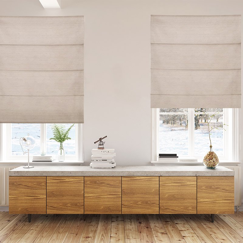 roman blinds luxe raffia