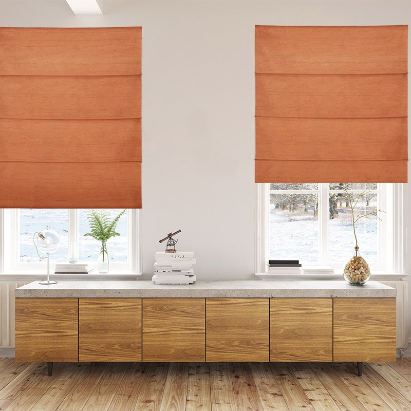 roman blinds luxe shimmer