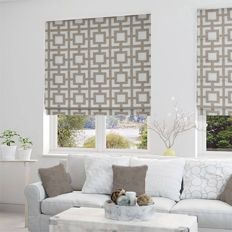 roman blinds mykonos rattan