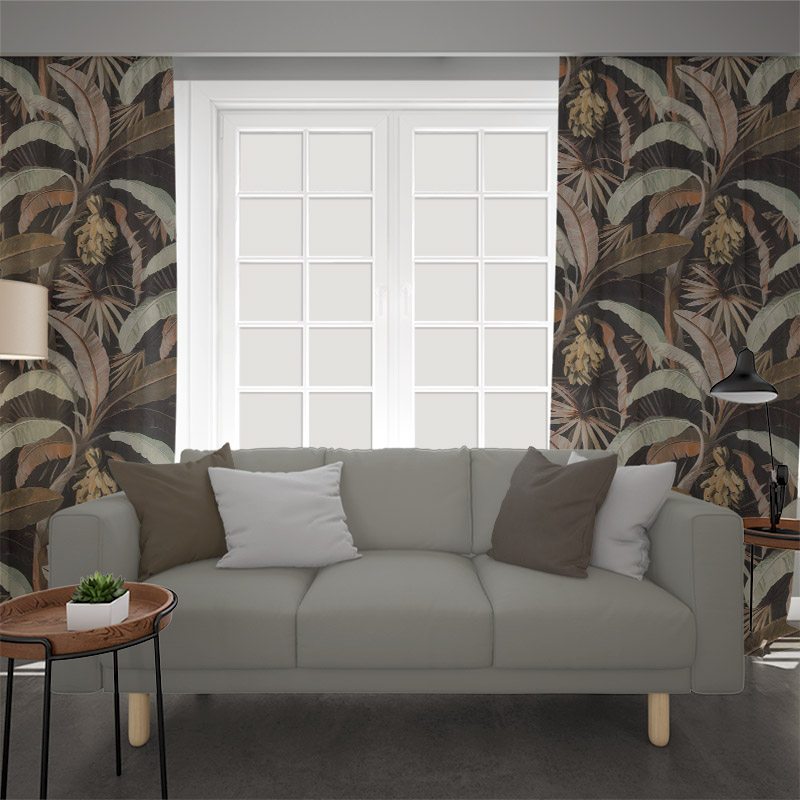 blackout curtains nz la palma sepia