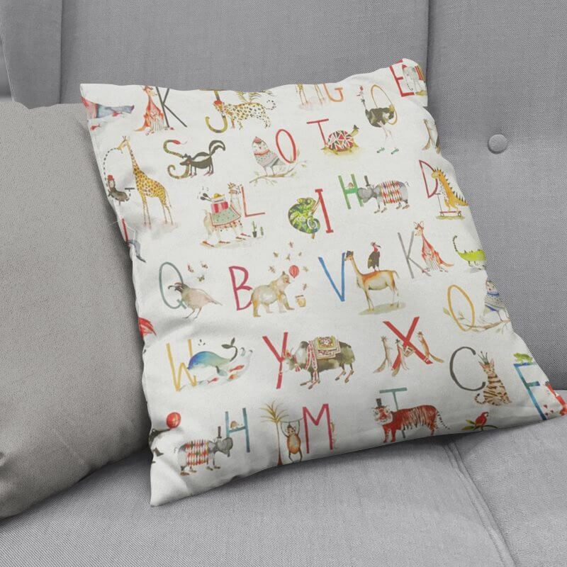 cushions nz alphabet safari fudge