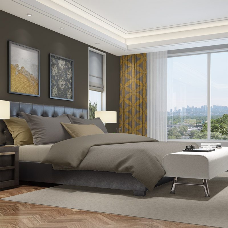 ready made curtains tapa citron