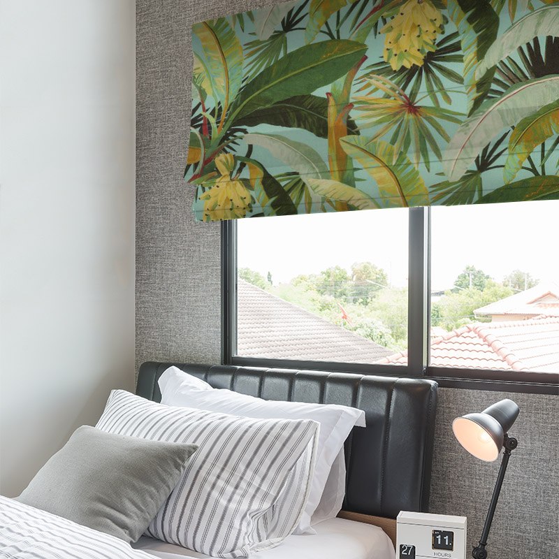 roman blinds la palma aqua