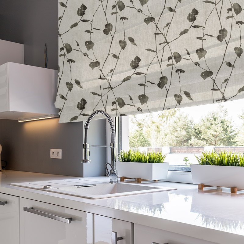 roman blinds linfield charcoal