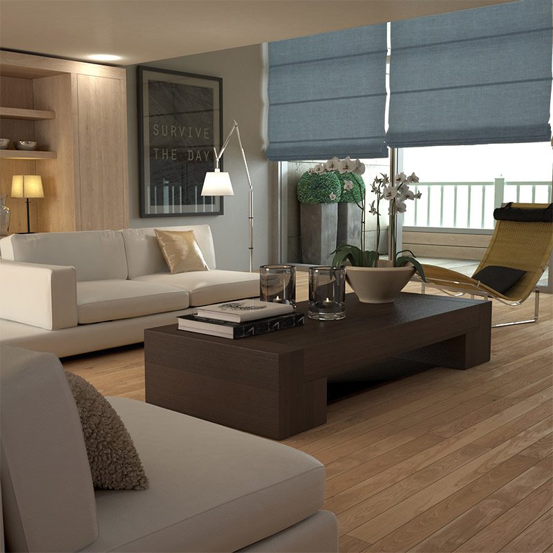 roman blinds provence denim