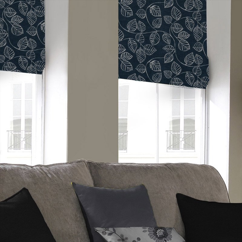 window treatments vine indigo