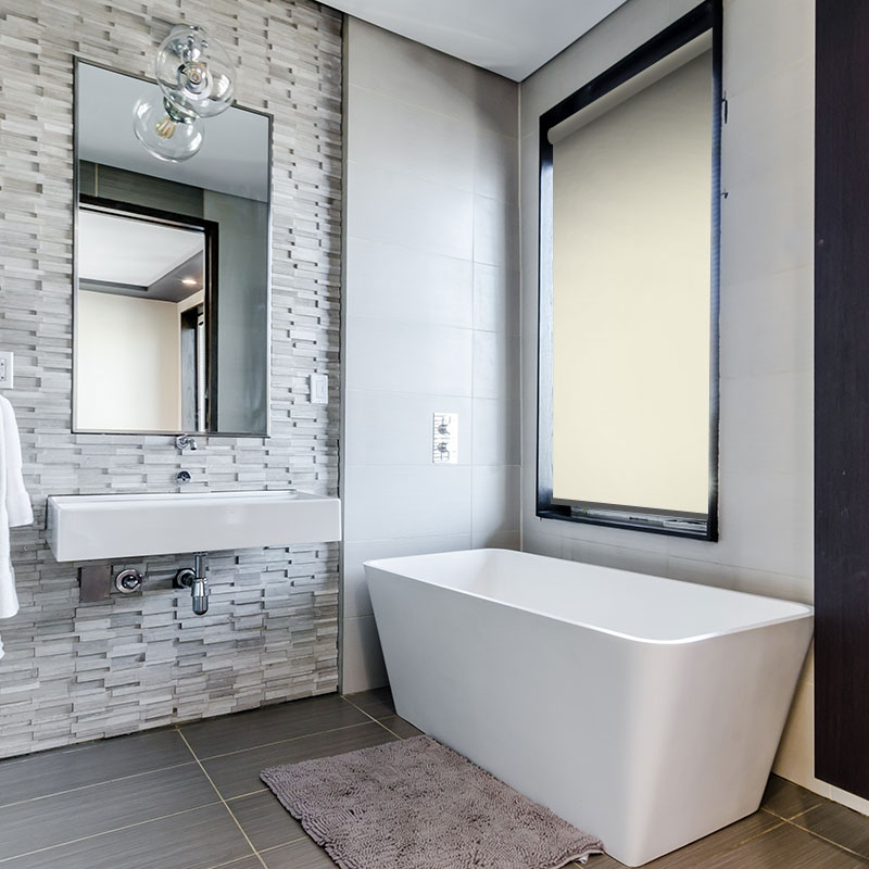 bathroom roller blind scribe birch