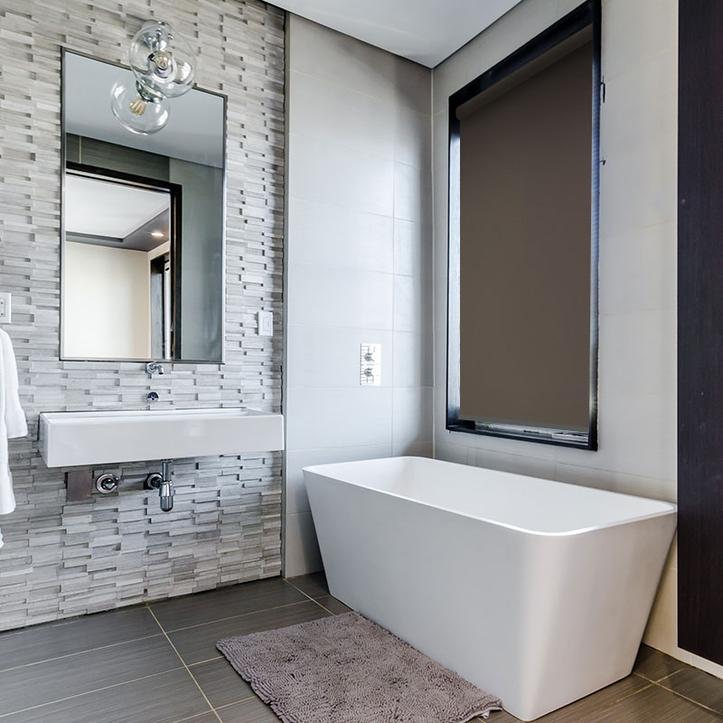 bathroom roller blind scribe clay