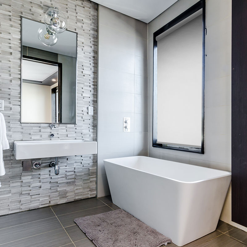 bathroom roller blind scribe ice