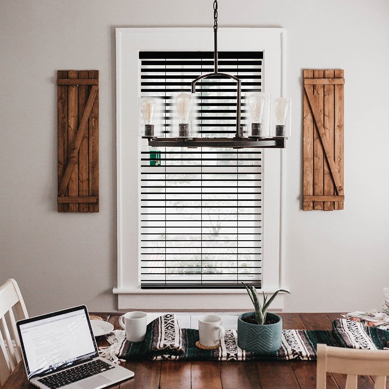 bedroom slat blinds true wood uv black