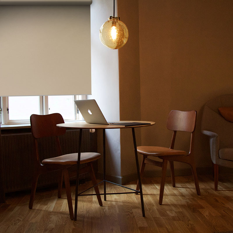 blockout roller blind scribe linen