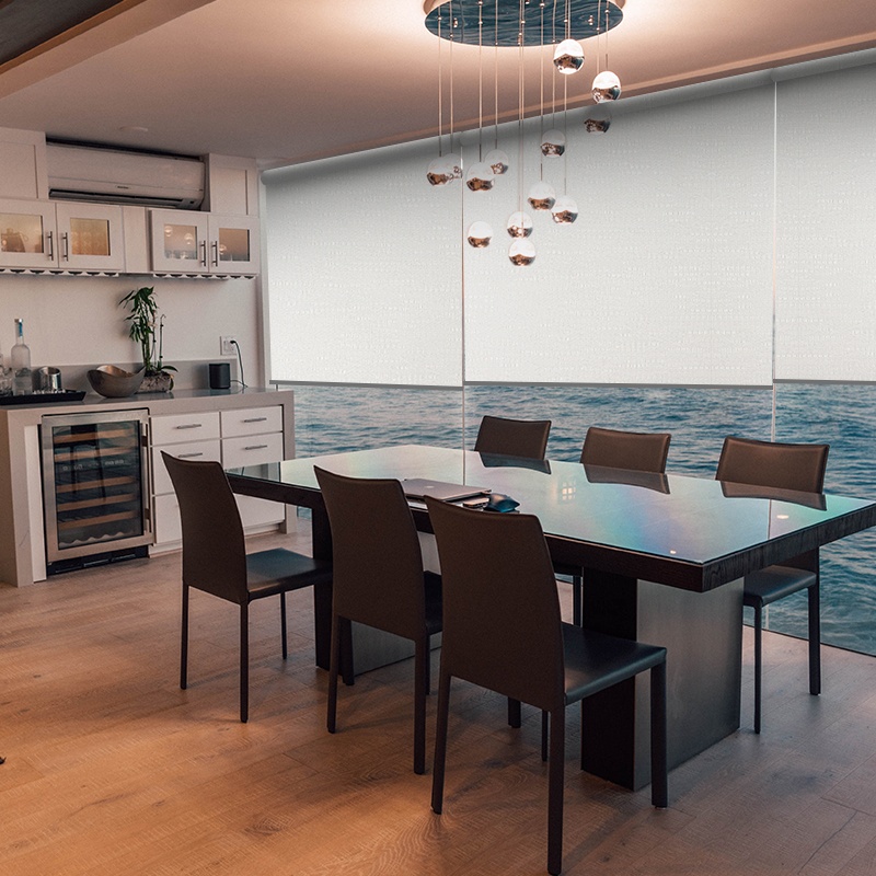 dining room roller blinds lantra cotton