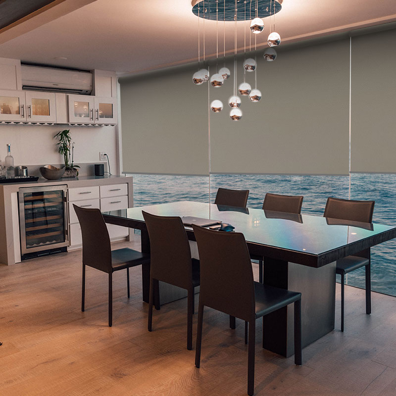 office roller blind scribe dune