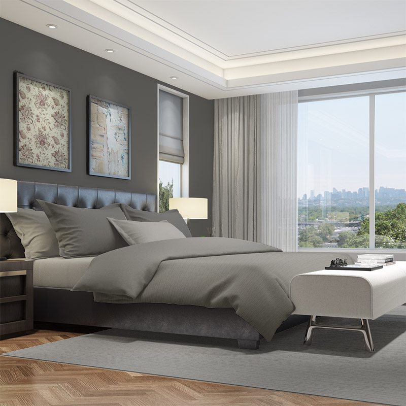 ready made curtains tidal almond