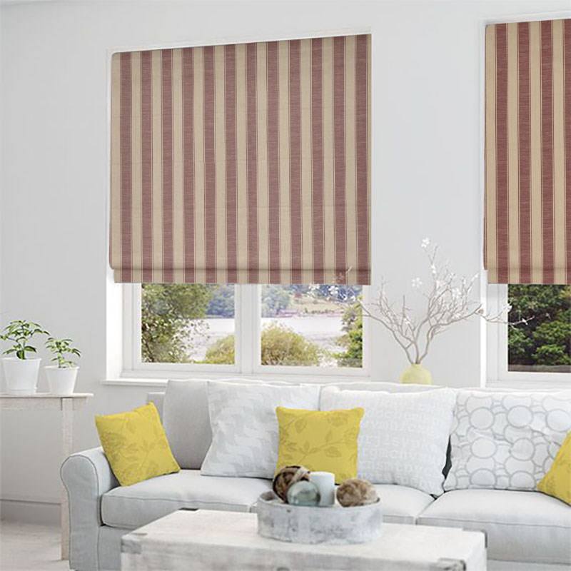 Eastbourne Bordeaux Roman Blinds NZ