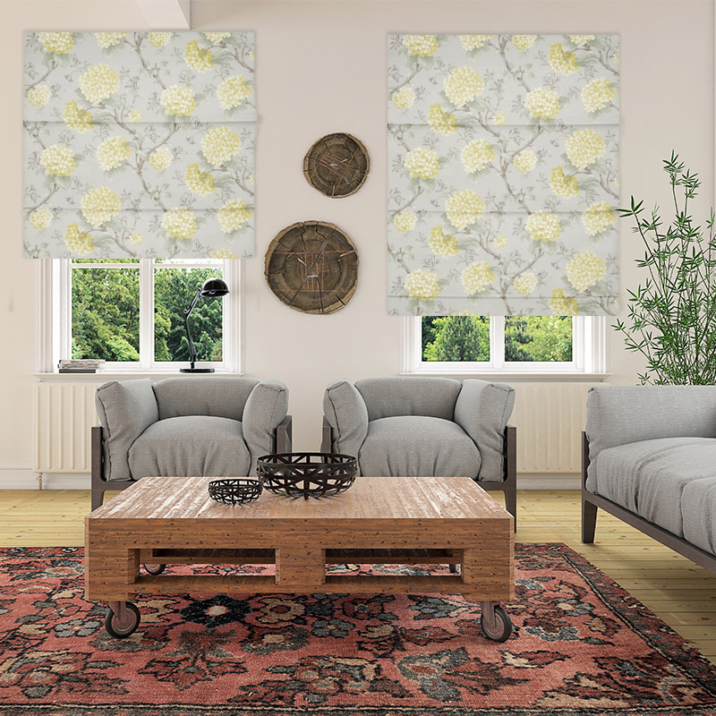 Fabric Blinds NZ Hydrangea Willow
