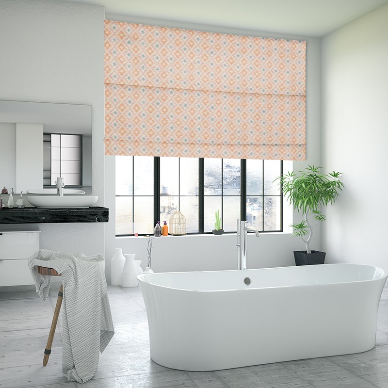 bathroom roman blinds minya bouquet