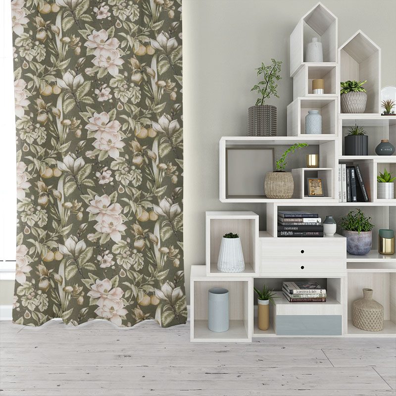 custom made curtains botanist moss