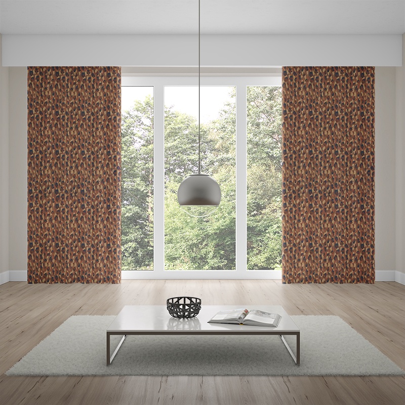 living room curtains Kenji copper