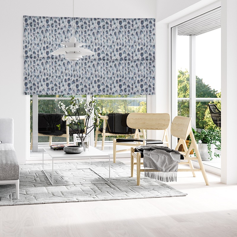 lounge roller blinds Kenji sapphire
