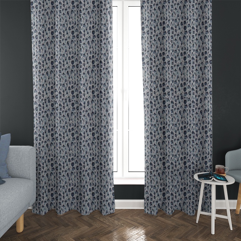 luxury lounge curtains Kenji sapphire