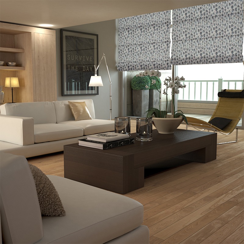 roman blinds Kenji sapphire