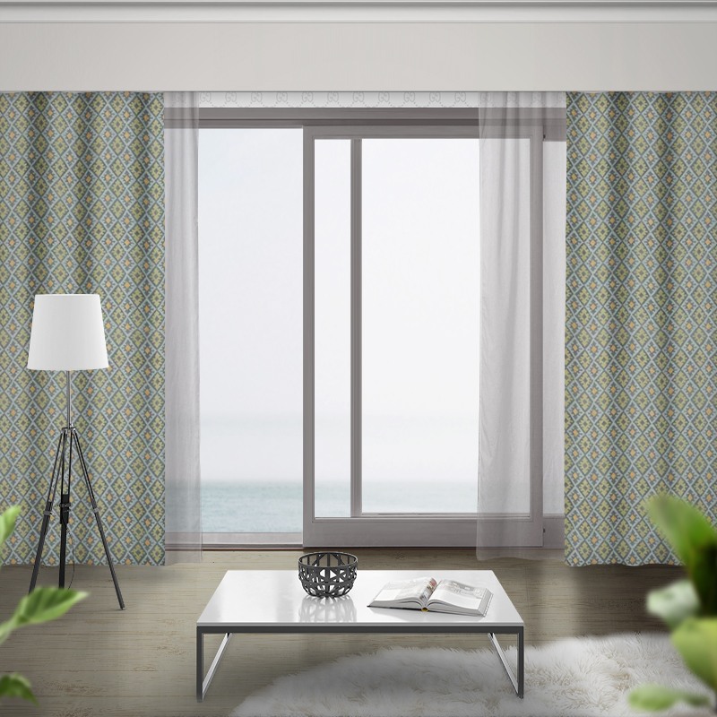 lounge curtains minya pistachio